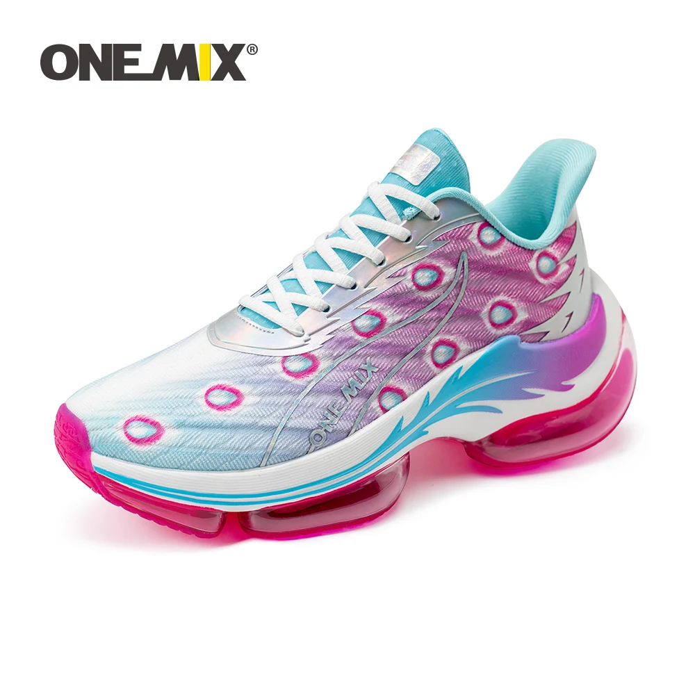 ONEMIX Fitness Running Shoes Character Colorful Athletic Breathable Gym Trainers Chunky Shoes Cushion Walking Sneakers for Women