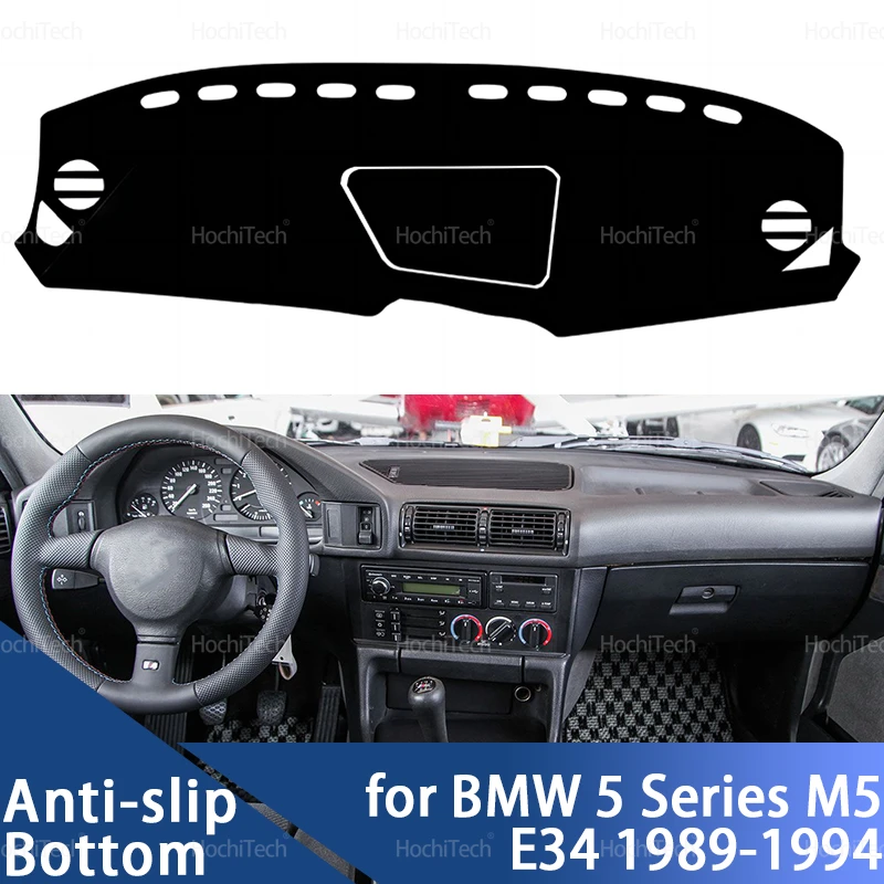 Dashboard Cover Avoid Light Anti-Slip Anti-dirty Mat Sunshade Dashmat Protect for BMW 5 Series M5 E34 535i 530i 524i 1989-1994