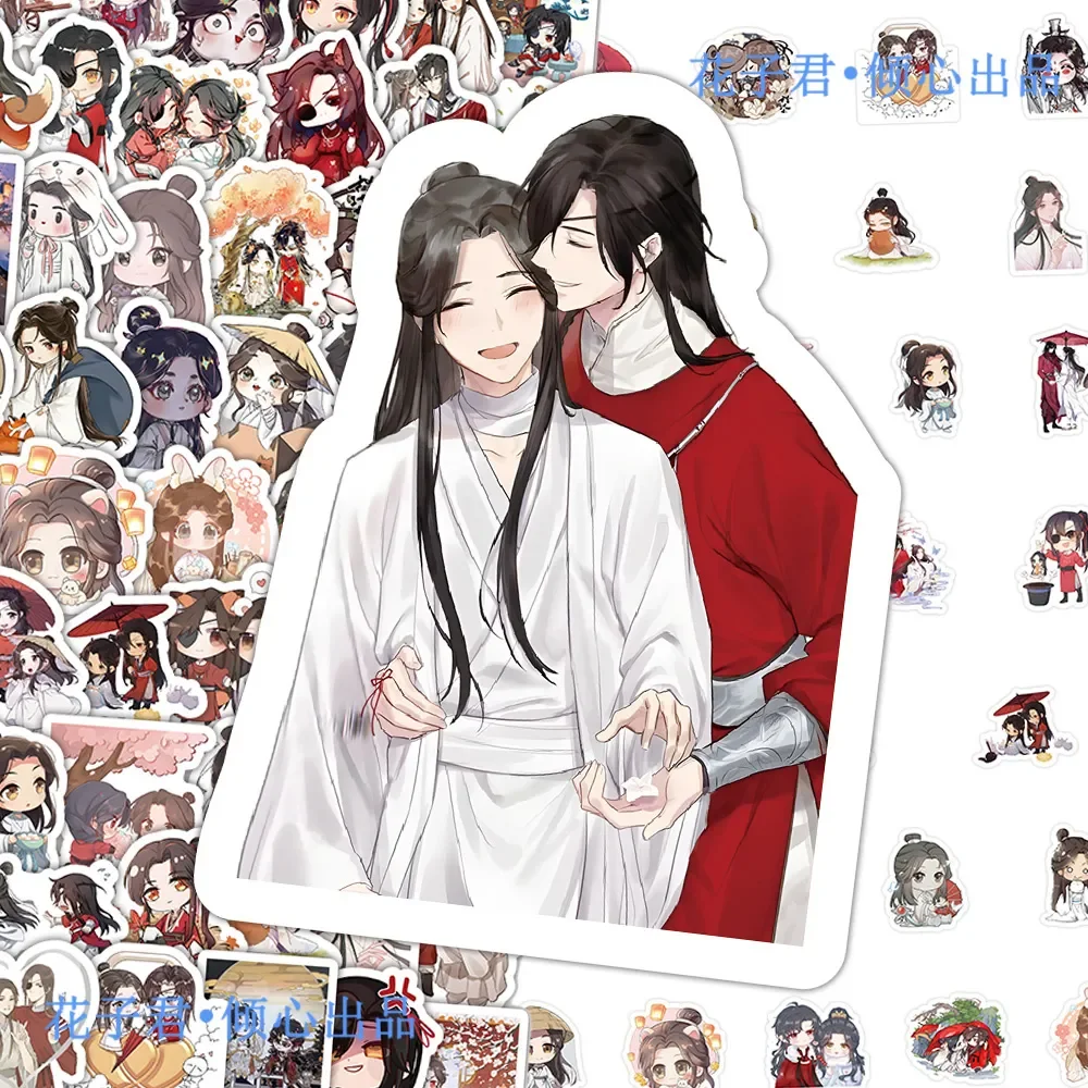 

Аниме Heaven Official’s Blessing Tian Guan Ci Fu Hua Cheng Xie Lian, милая наклейка для косплея, украшение для багажа, наклейка