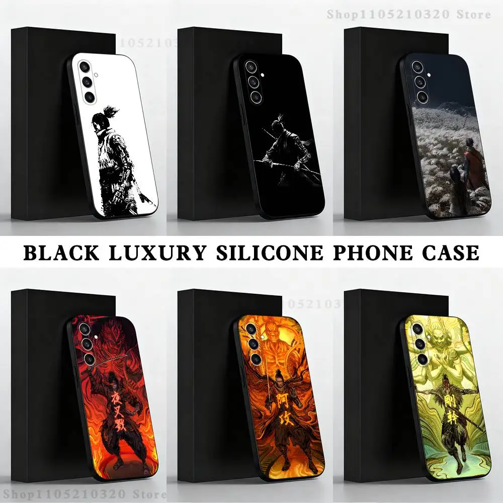 

S-Sekiro Game Phone Case For Samsung S 25,24,23,22,30,21,10,9,Ultra,Plus,Lite,FE,4,5 G Black Soft Case