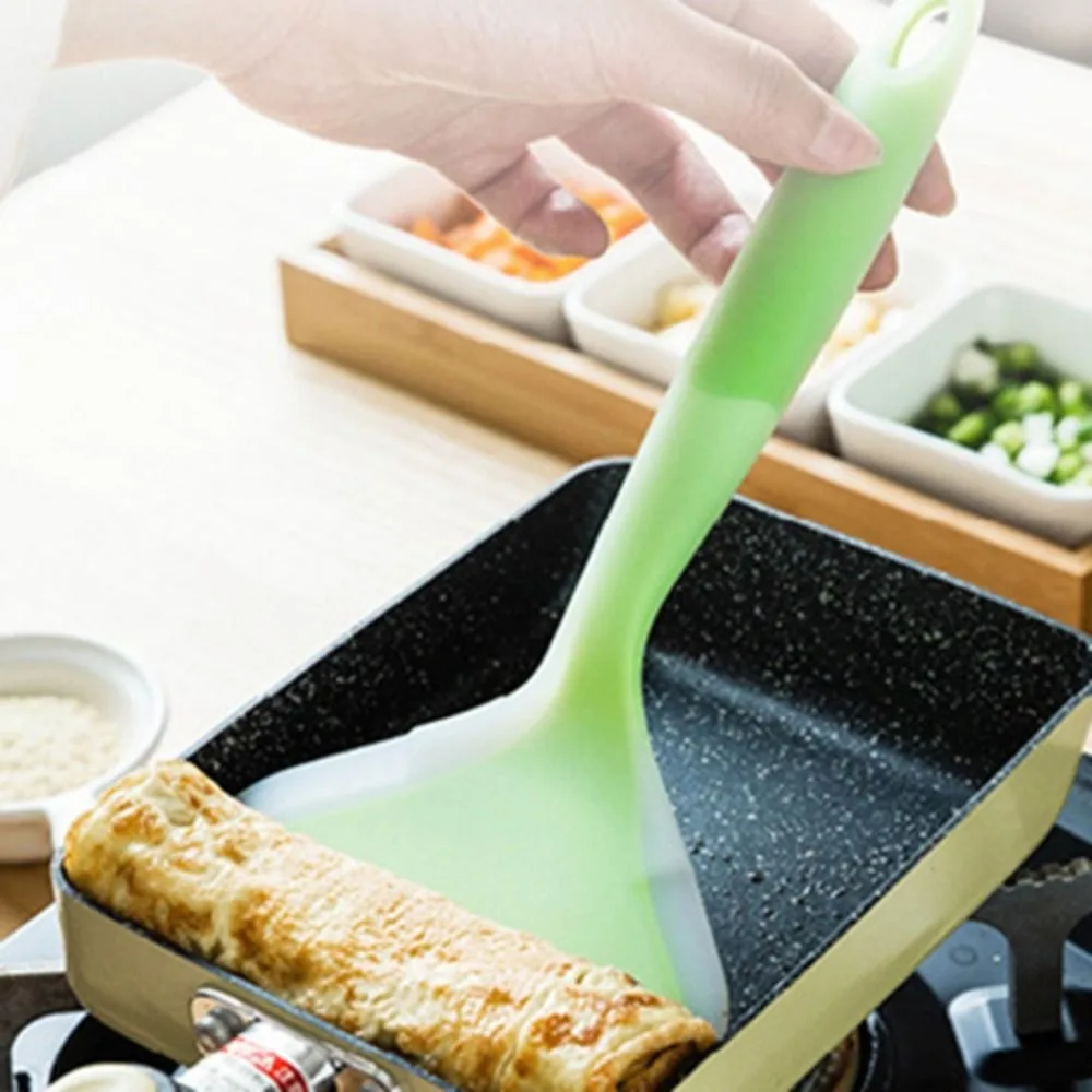 

Kitchen Utensils Non-stick Silicone Spatula Food Grade Japanese Pancakes Shovel High Temperature Resistant Wide Spatula Omelets