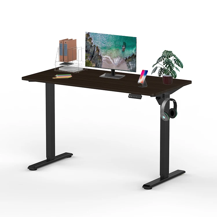 

Smart Office Height Adjustable Electric Standing Desk Office Furniture Single Motor Sit Stand up Lift Desk Computer Table Frame
