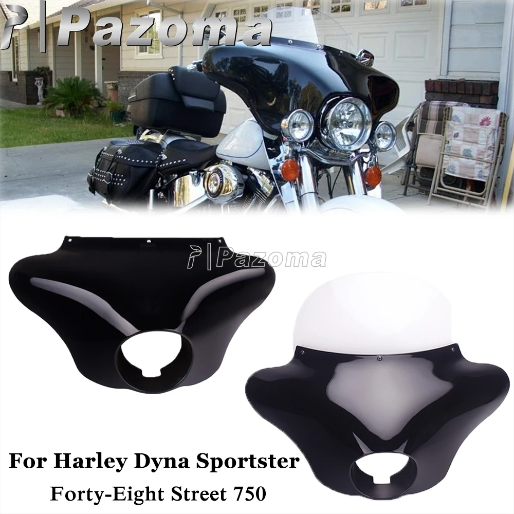 Motorcycle Fairing Plastic Batwing Outer Cover For Harley Dyna Street Bob FXDB Forty Eight XL1200X Sportster XL Street 750 XG750