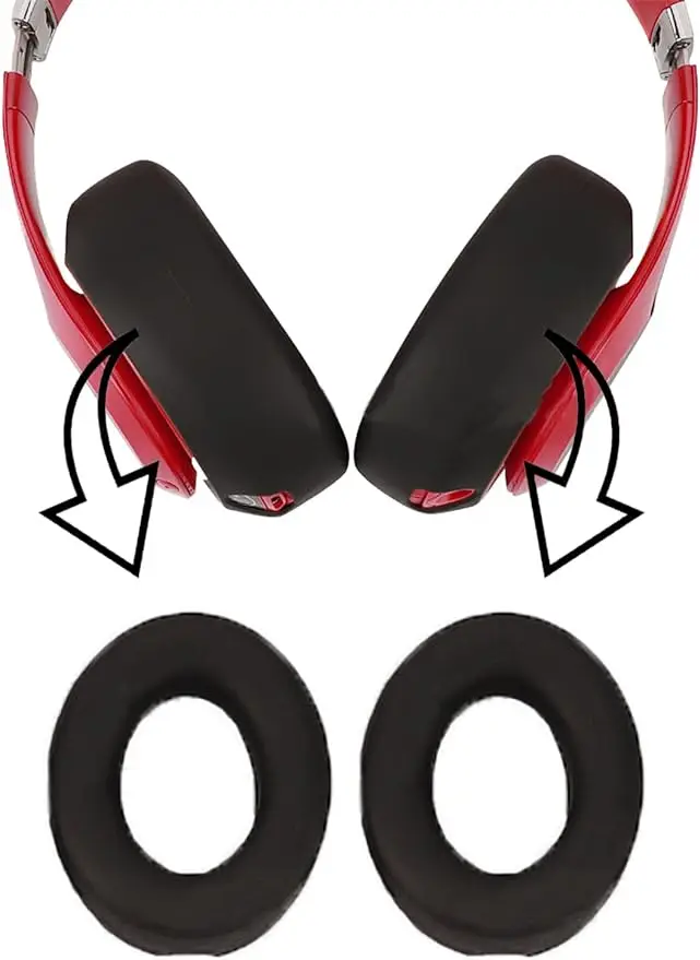 Silicone Ear Pads Cover Protector for Beats Studio 3 Headphone Cushions,Sweat-Proof and Washable Ear Cushions Cover