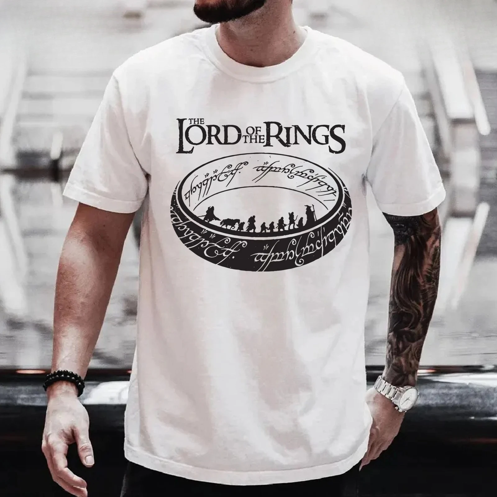 تي شيرت Lord of The Rings The Journey لعام 2025 - متعدد الألوان مقاس S-4XL فاخر عالي الجودة لكل من الرجال والنساء قميص صيفي Y2k #3