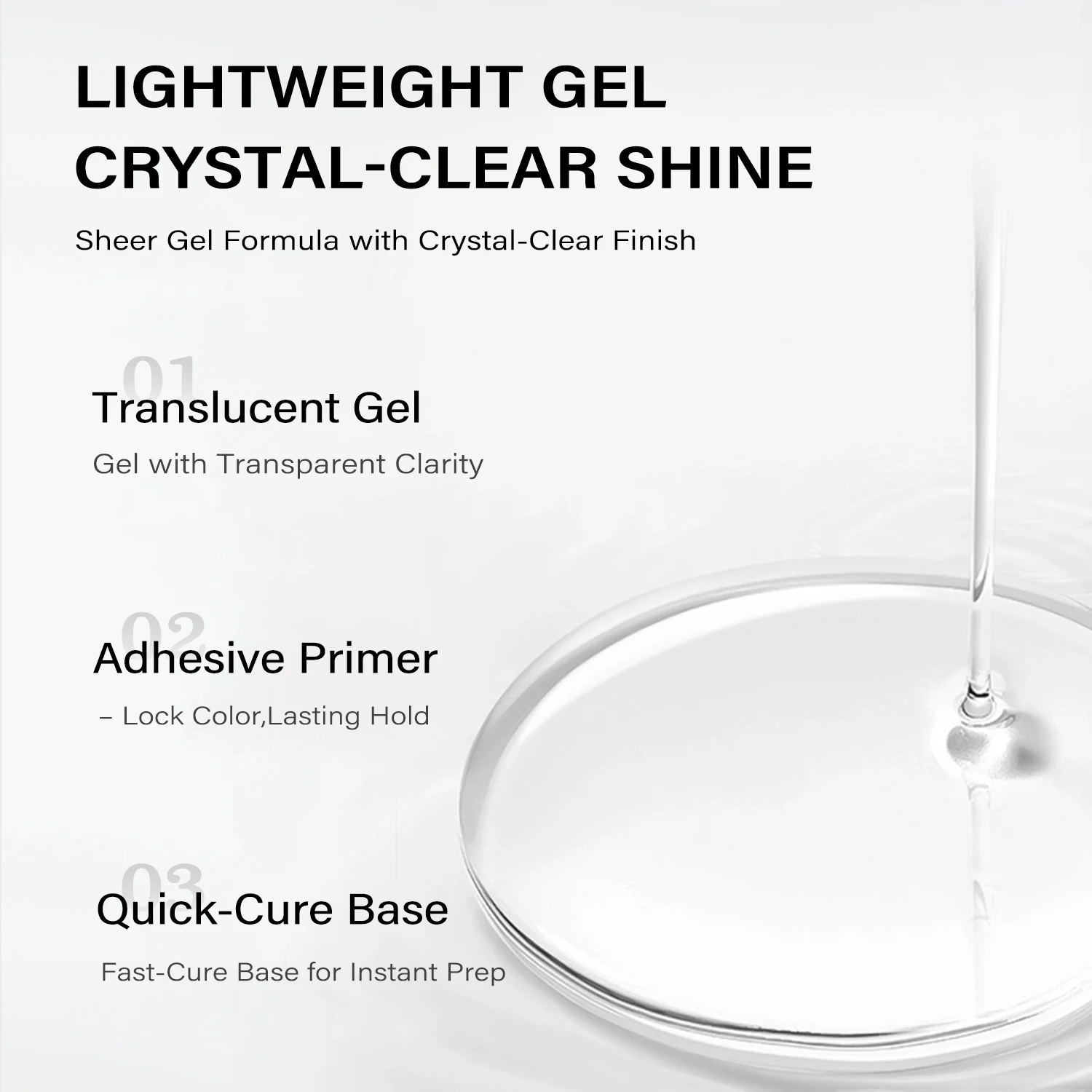 CONTIGO Sterke rubberen basisgel 15 ml Semi-permanente uv-led Glanzend Geen veeg Top Manicure Nagelbasislaag y Toplaag voor gelvernis