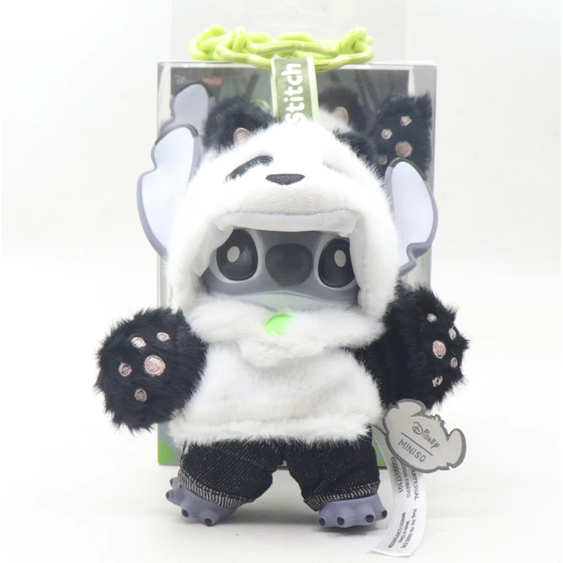 【在庫あり】新品公式ミニソ スティッチ ジェンズストリート限定版 パンダビニールドール＆バッグチャーム トレンディファッションアクセサリーギフト
