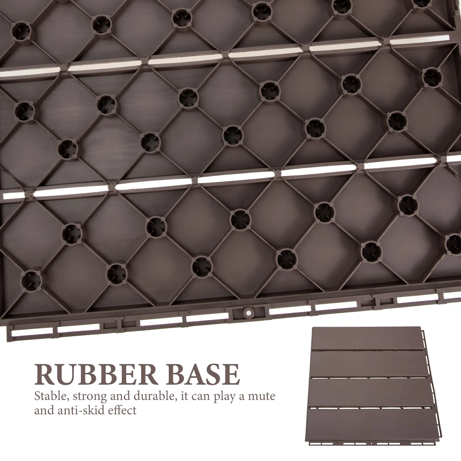 مقاوم للماء المضادة للانزلاق في الهواء الطلق الأرضيات الخشبية والبلاستيكية هيكل المعين حديقة الربط الطابق شرفة بجانب حمام السباحة ساحة الفناء الخلفي ديكور #4