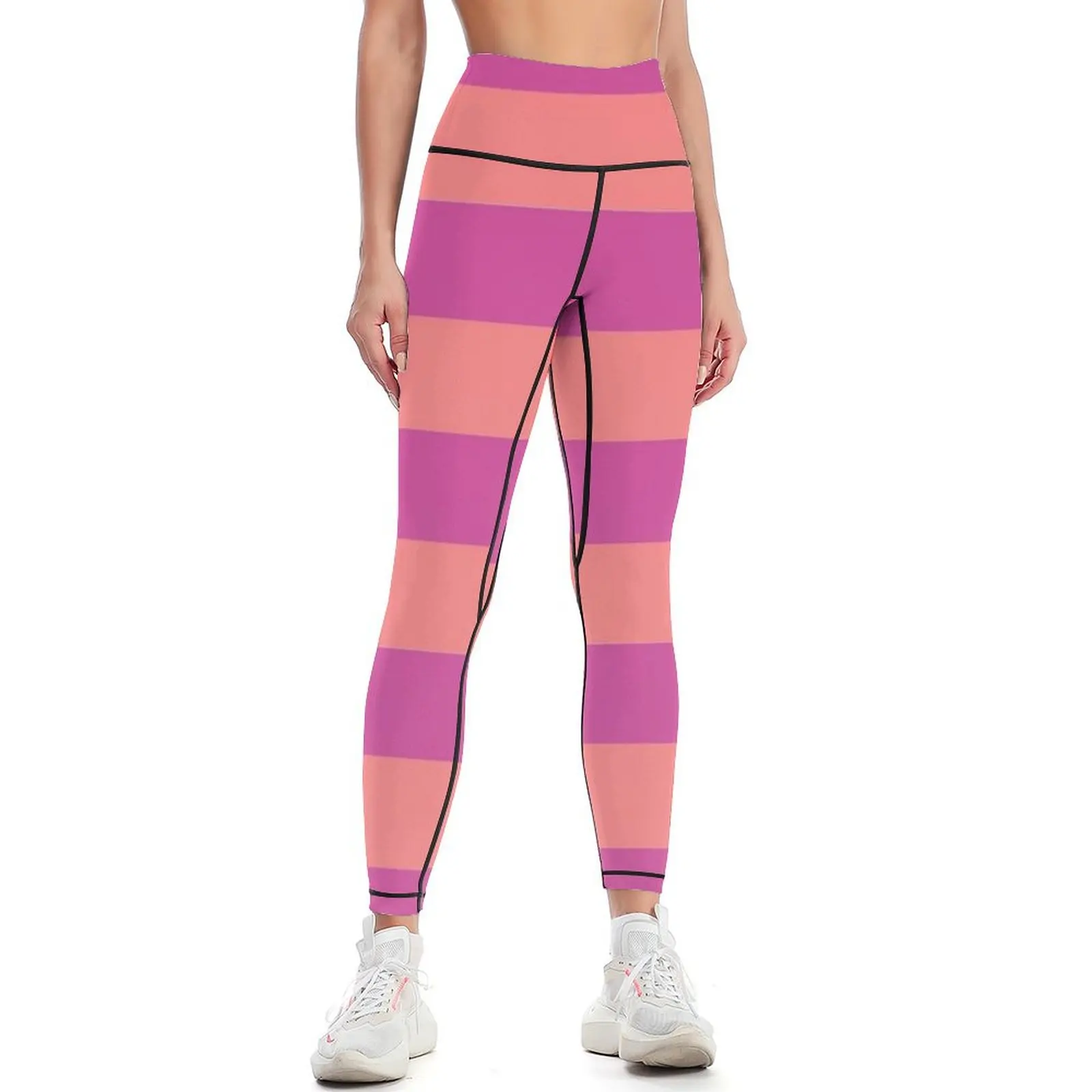 

Star Butterfly's Purple and Orange Striped Leggings Women's sports pants gym wear Sportswear woman gym trousers Womens Leggings