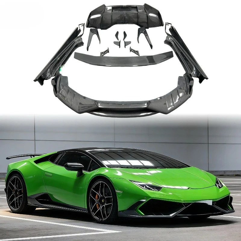 Carbon Fiber MSY Style Body Kit for Huracan LP580-2 LP610-4 Full Aero Kit Front Lip Rear Spoiler Side Skirts