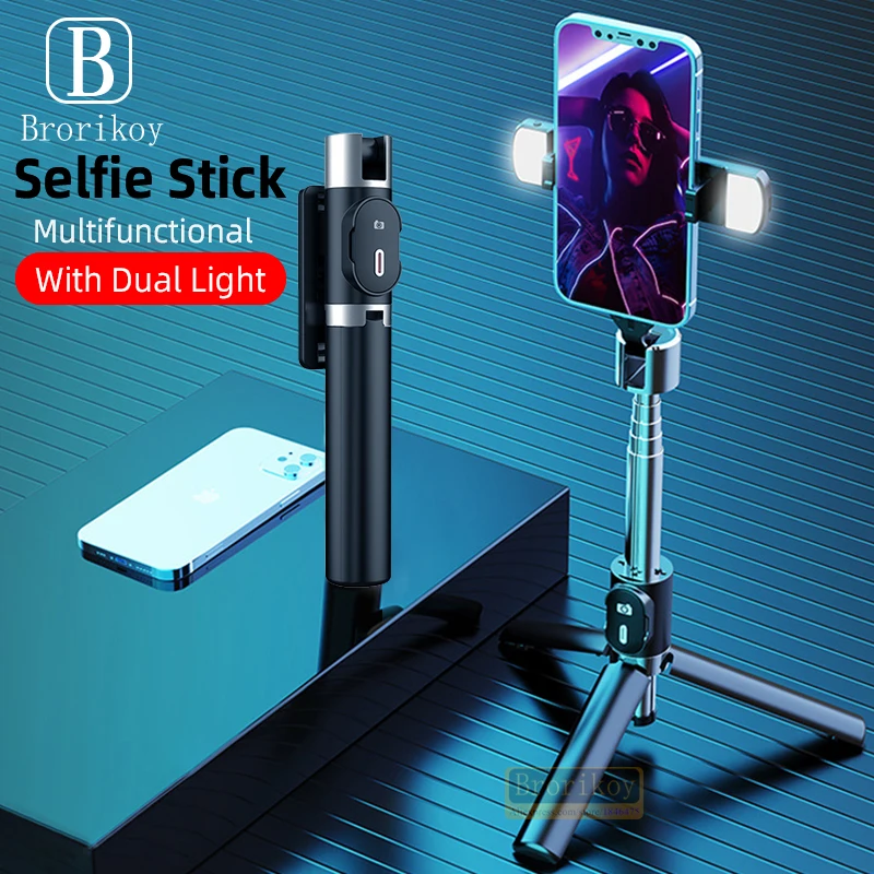 Портативная расширенная версия Беспроводная селфи-палка Bluetooth штатив заполняющий телефон с дистанционным затвором для Android IOS 2023 Новинка Лидер продаж