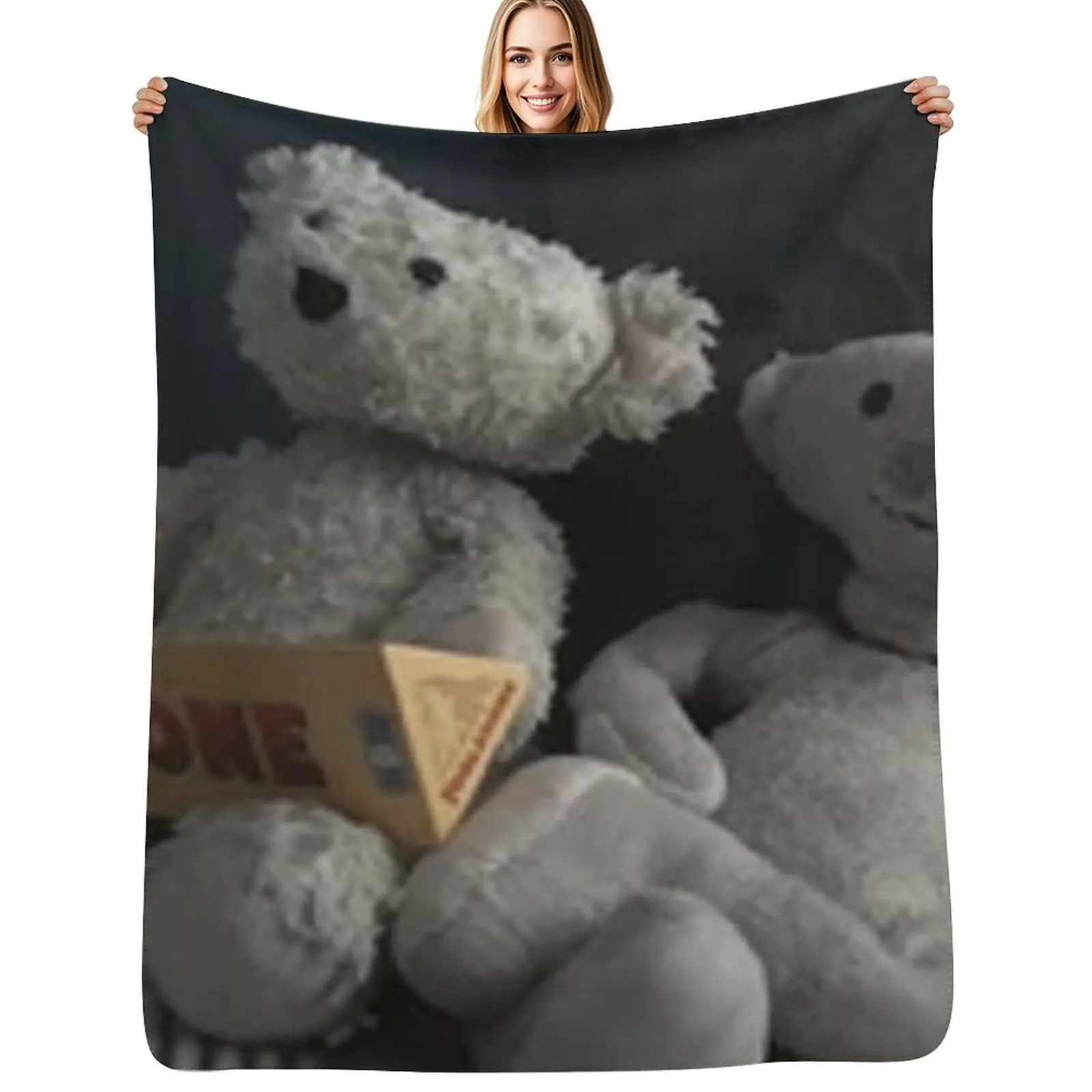 

Bear Alpha Bear and Sam Throw Blanket Luxurious Soft Blanket Holiday Gift for Family