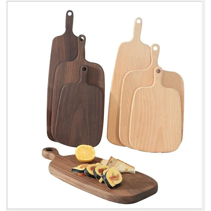 1 pz noce nera/Alder tagliere in legno cucina piatto per alimenti in legno Pizza Sushi pane tutto vassoio in legno tagliere senza vernice