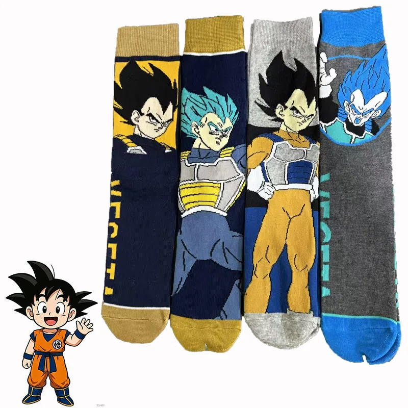 

1/4 Pairs Seven Dragon Ball Trendy Knitted Breathable Knee-High Socks Unisex