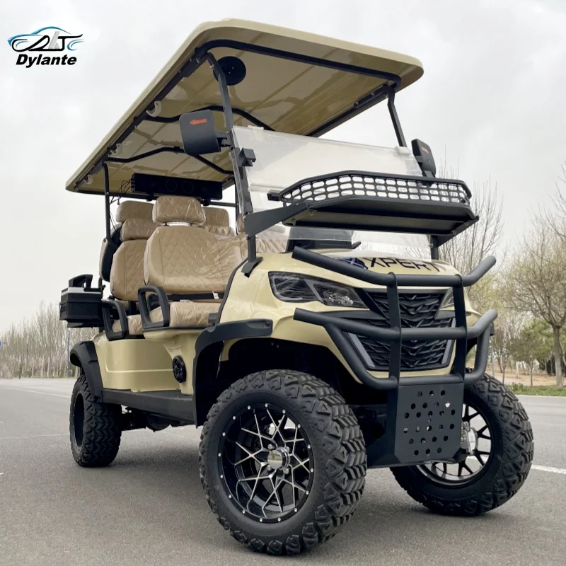 

2025 Hot Sale Electric Gasoline Golf Cart 6 Seater Golf Cart 72V Lithium Battery AC Motor Off Road Club Car