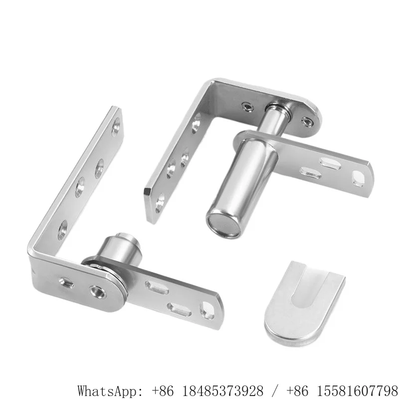 304Stainless Steel Two‑Way Self‑Return Pivot Hinge Auto‑Close Swing Hinge for Bar Half Door Hidden Cabinet Door Hardware Fitting