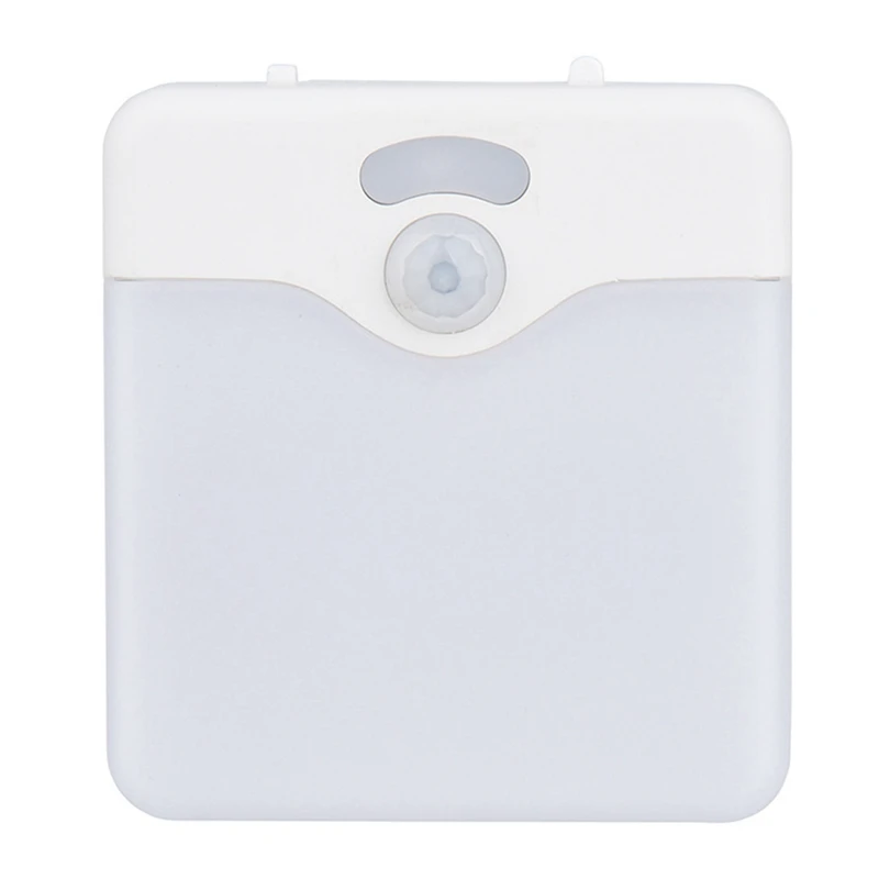 ABPQ-Sensor de movimiento LED luz nocturna lámpara regulable para habitación de niños de bajo consumo Sensor de atardecer al amanecer lámpara de escalera enchufe de la UE