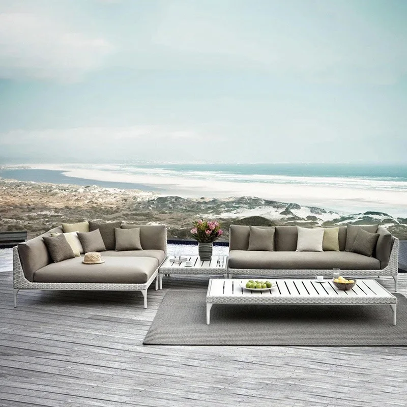 #All-Weather Durable Eco-Friendly Modern Design Outdoor Sofa Set Unique Rattan Garden Patio Furniture Living Room Bedroom Villas