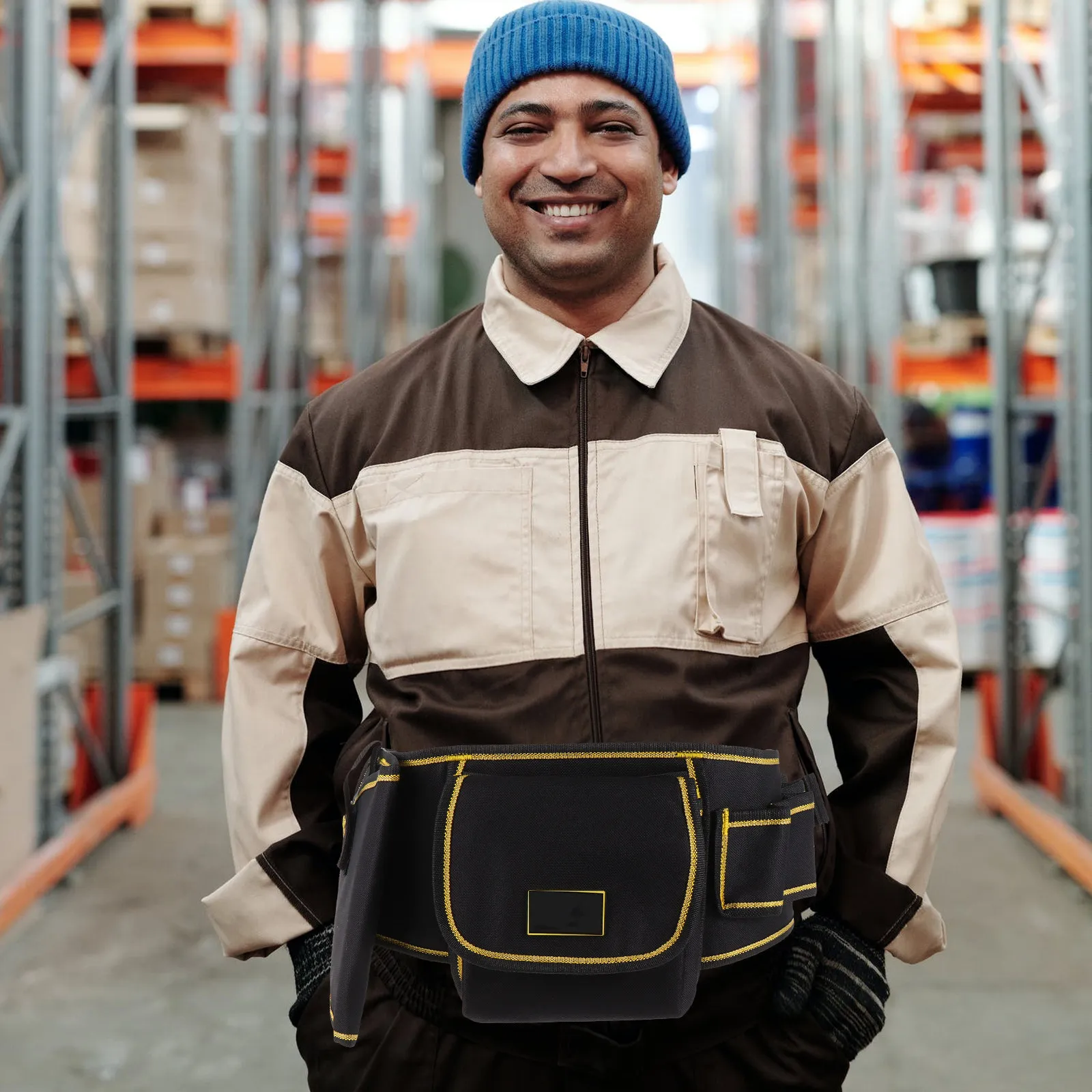 

1Pcs Electrician Tool Waist Bag Multifunctional Waterproof Oxford Cloth Tool Organizer Adjustable Belt Construction Carpenter