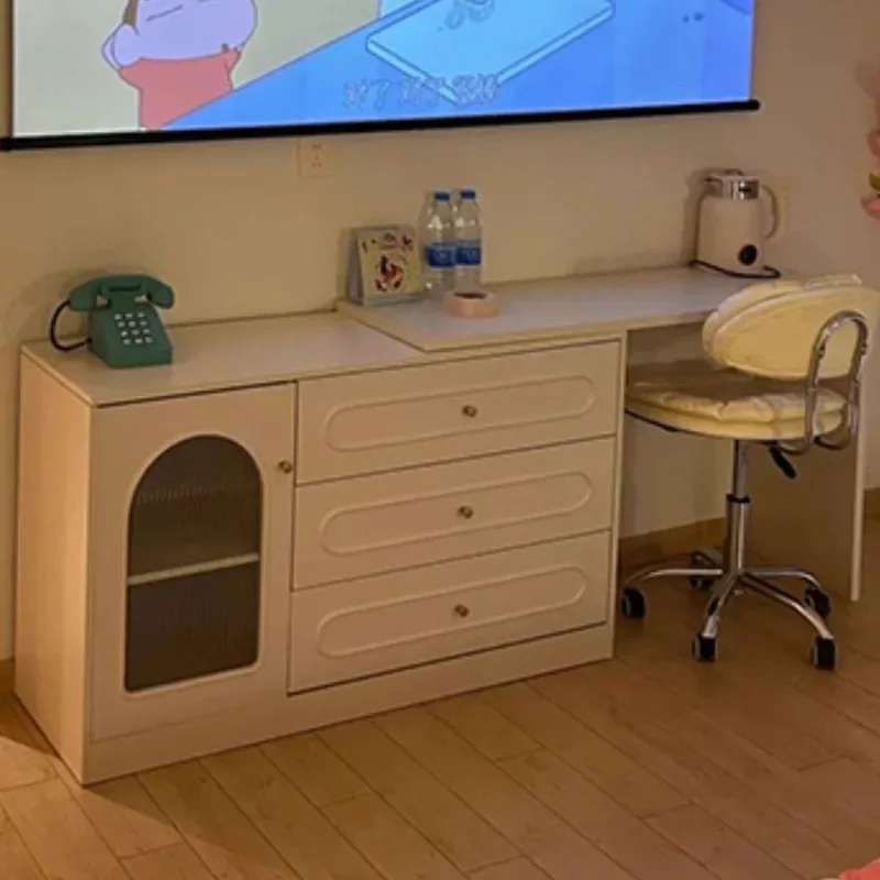 Bedroom Girls Vanity Table Door Simple Minimalist Tv Stands Drawers Vanity Table Living Room Home Schminktisch Furniture