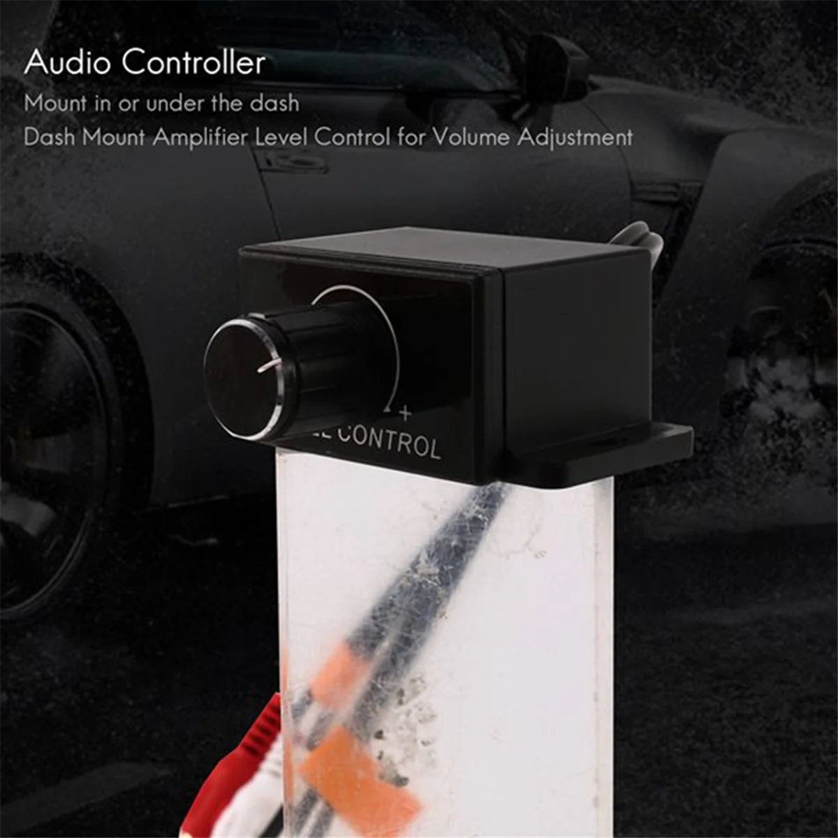 

Car Home Audio Amplifier Bass RCA Gain Level Volume Control Knob LC-1