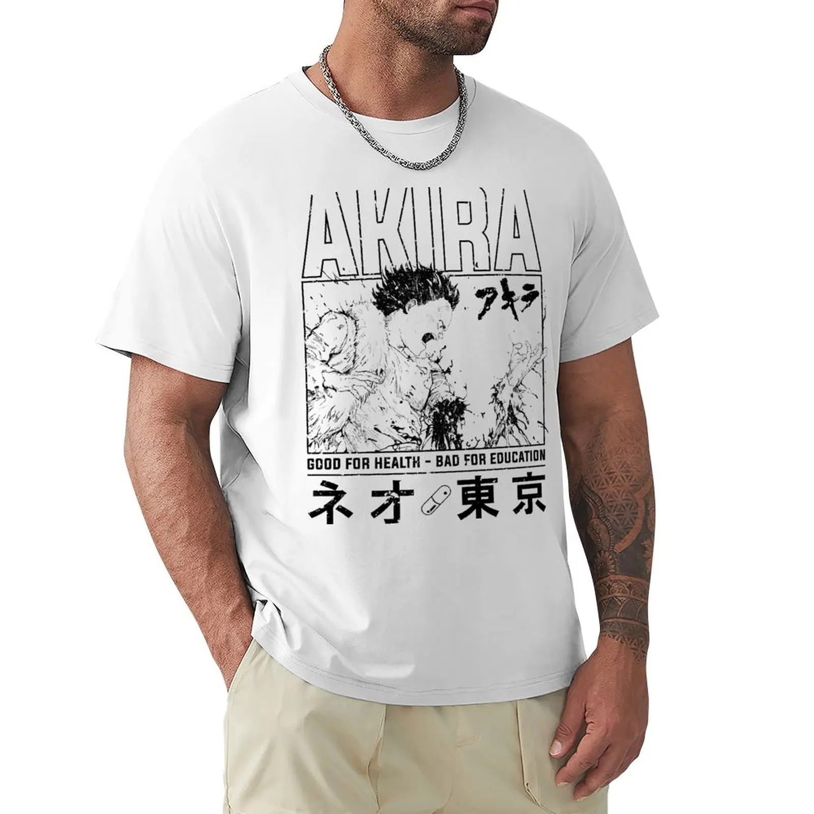 Akira Tetsuo Neo Tokyo T-shirt oversizeds sports fans fitted t shirts for men