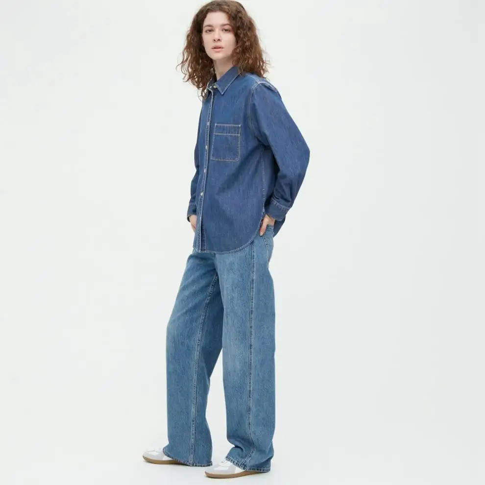 Chemise en jean pour femmes, nouveau Design, veste de Niche rétro superposée, chemise française à manches longues, printemps et automne