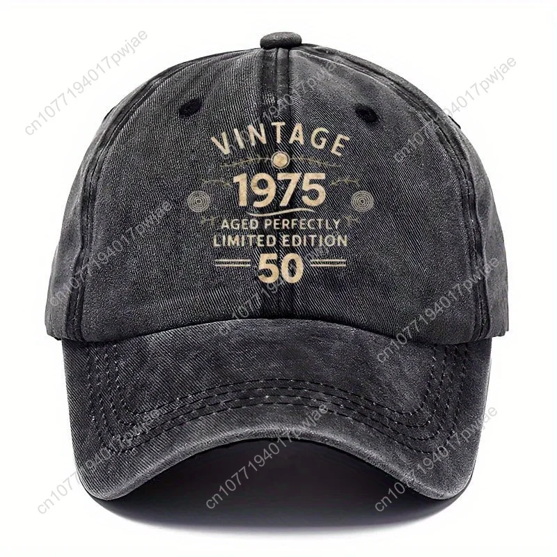 Моющаяся бейсболка, унисекс с буквенным принтом — регулируемая, подходит для активного отдыха, таких как походов на рыбалку.