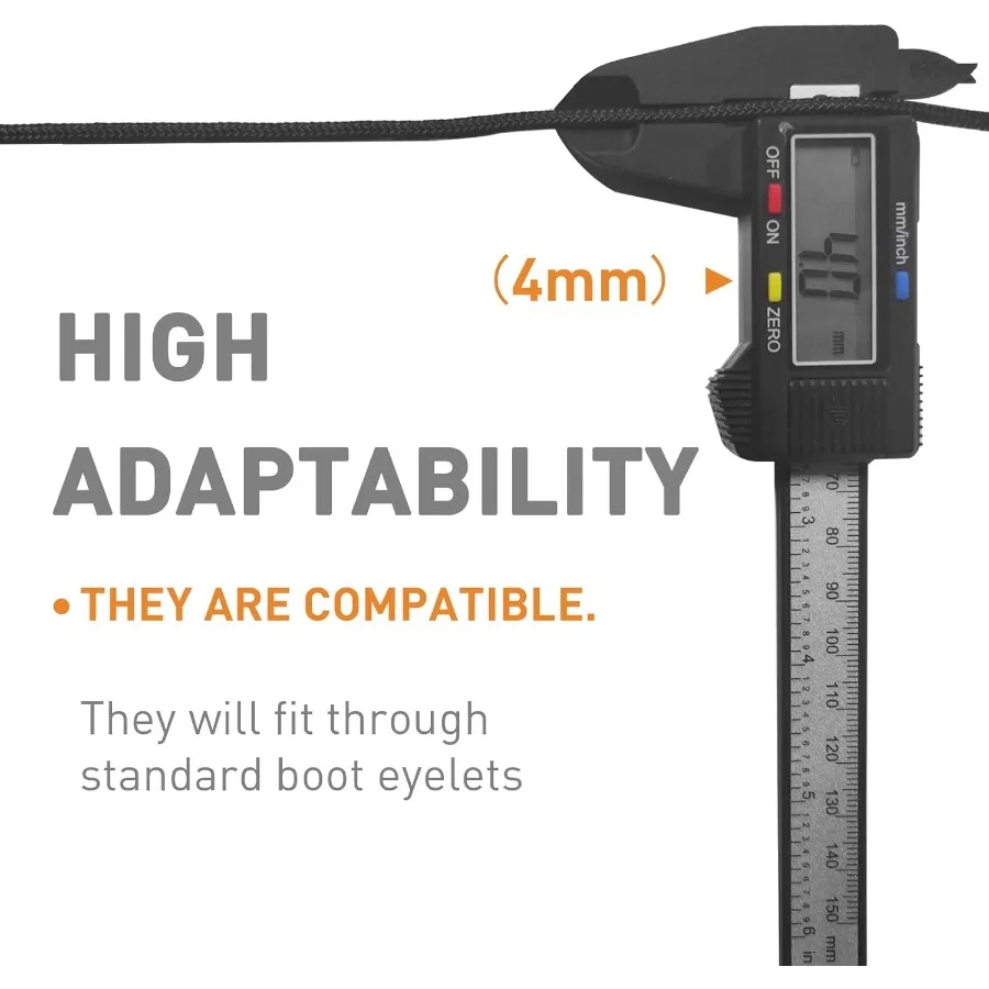 أربطة أحذية بديلة للعمل شديدة التحمل، أوتار أحذية بديلة أقوى من الفولاذ أو كيفلر #3