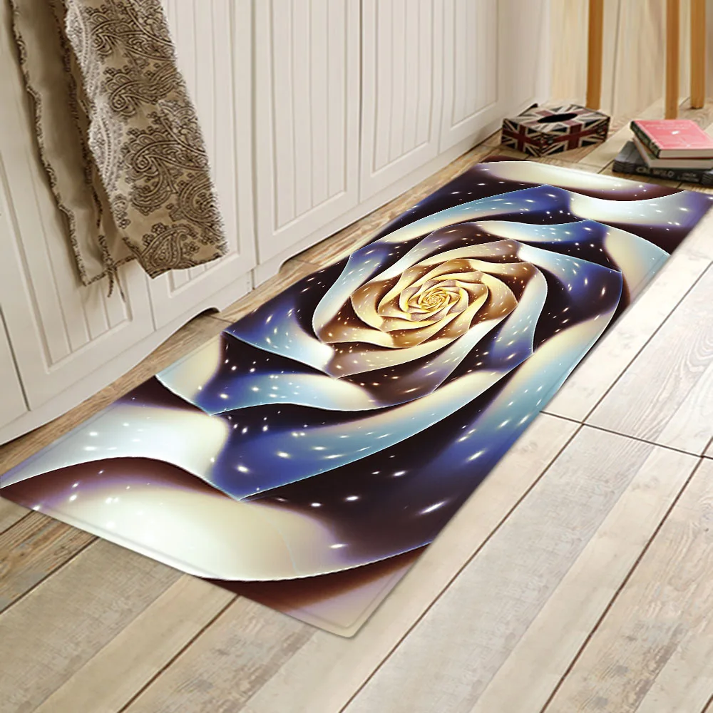 Kitchen carpet, family living room, children's bedroom decoration, long carpet, hallway entrance, bathtub, non slip foot carpet