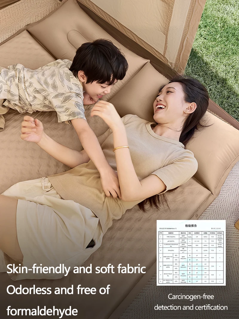 Car inflatable mattress, outdoor portable camping mattress, automatic inflating pad, travel bed, wear-resistant mattress