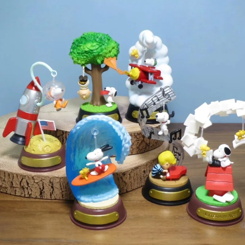 

Genuine Re-Ment Snoopy Swing Ornament Rement Miniature Scene Model Figure Trend Toy Collection Figurine Model Figurine Gift