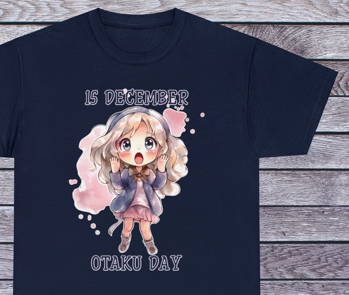 Otaku Day T Shirt Anime 15th December Tee Manga Japan Clothing Cosplay