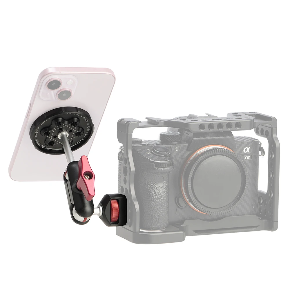 FOTGA-قاعدة هوائي مغناطيسي ، درجة قابلة للتعديل ، غلاف معدني ، مثبت راديو لليد السحرية البازلاء