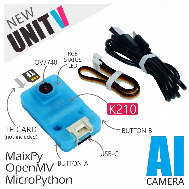 Official M5Stack UnitV-OV7740 AI Vision Processing Camera OV7740 Image Recognition Module