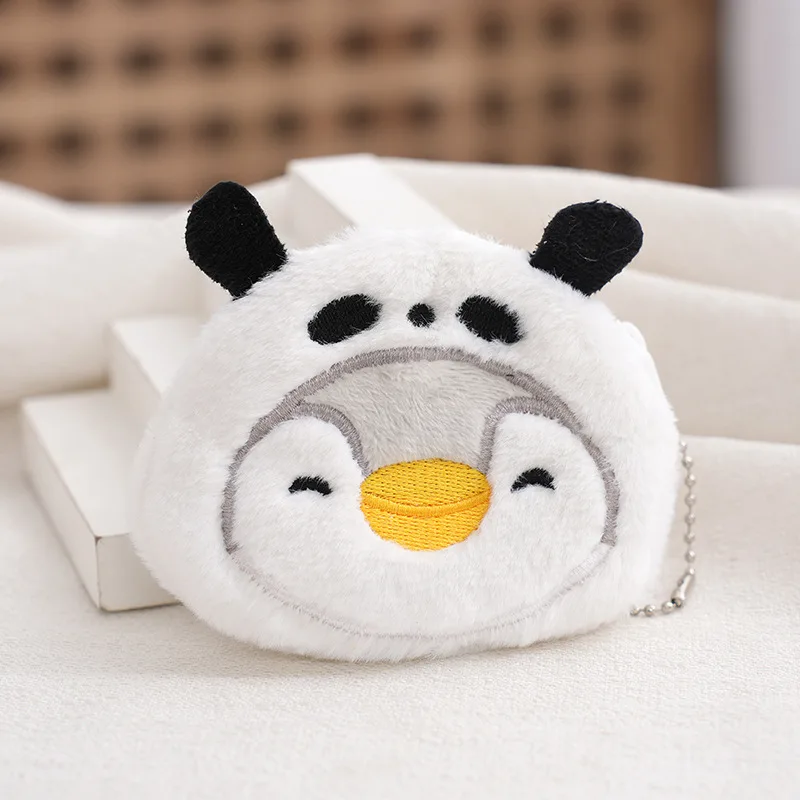 Neue Mode Plüsch Zipper Geldbörse Piggy Shiba Inu Kinder Tasche Cartoon Pinguin Rucksack Anhänger Geldbörse