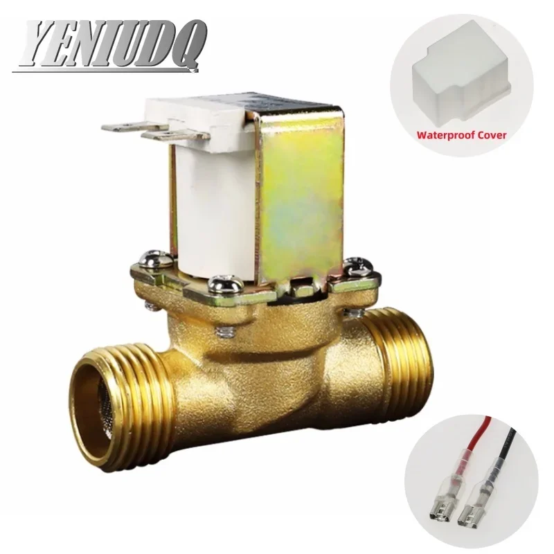 

Диспенсер для воды постоянного тока 12 В 24 В переменного тока 220 В G1/2 дюйма DN15 латунный электрический электромагнитный клапан для солнечного водонагревателя NC/NO медные катушки