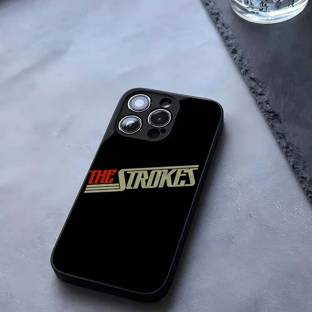 Rock Band The Strokes Phone Case Tempered Glass For iPhone 13 14 12 15 11 Pro XS Max Plus Mini X XR 8 7 6s SE2020 Coque