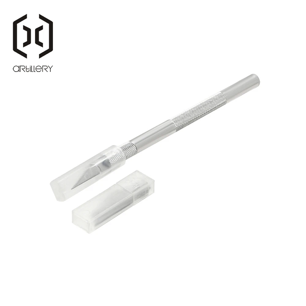 Metal Handle Scalpel Set with Blade Craft Knife Carving Pen for 3D Printer Model DIY Stationery Utility Cutting Tool