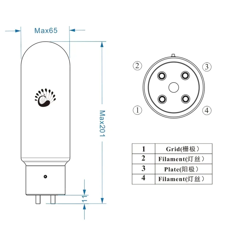 

PSVANE Tube 211-TII Collector's Edition Art Series Original Matching Pair for Vacuum Amplifier HIFI Auido Amplifier