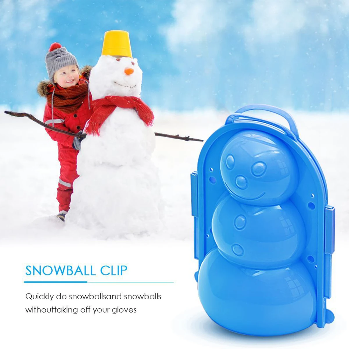 

Snowman Snowball Fight With Snow Model 3 Colors Children's Sand Castle Model Beach Toy Water Games Kid Summer Accessories Gifts