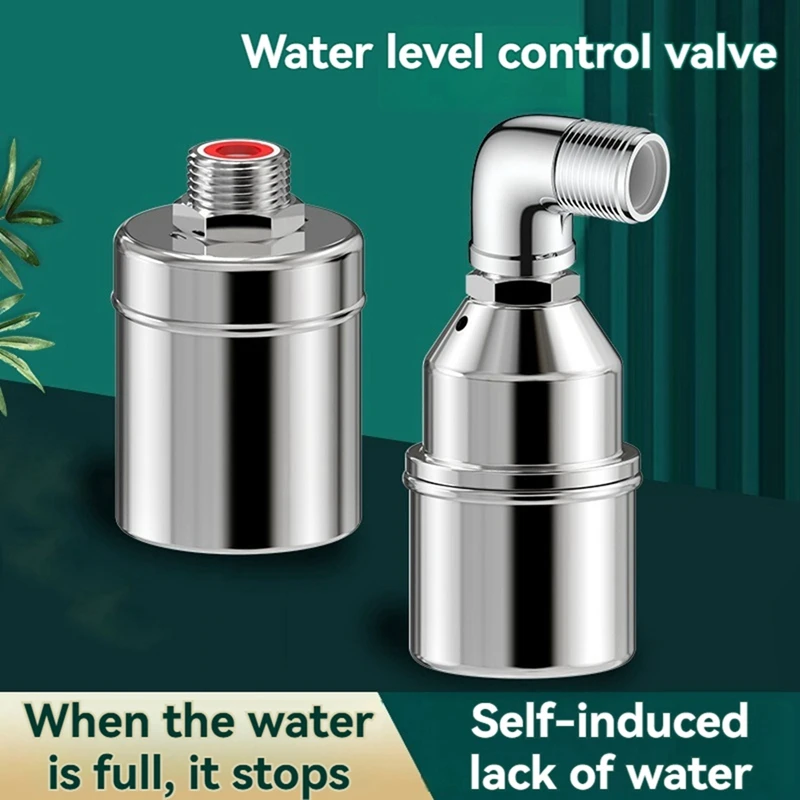 Stainless Steel Float Ball Valve Automatic Water Level Controller Kitchen Faucet Upgrade Thickened