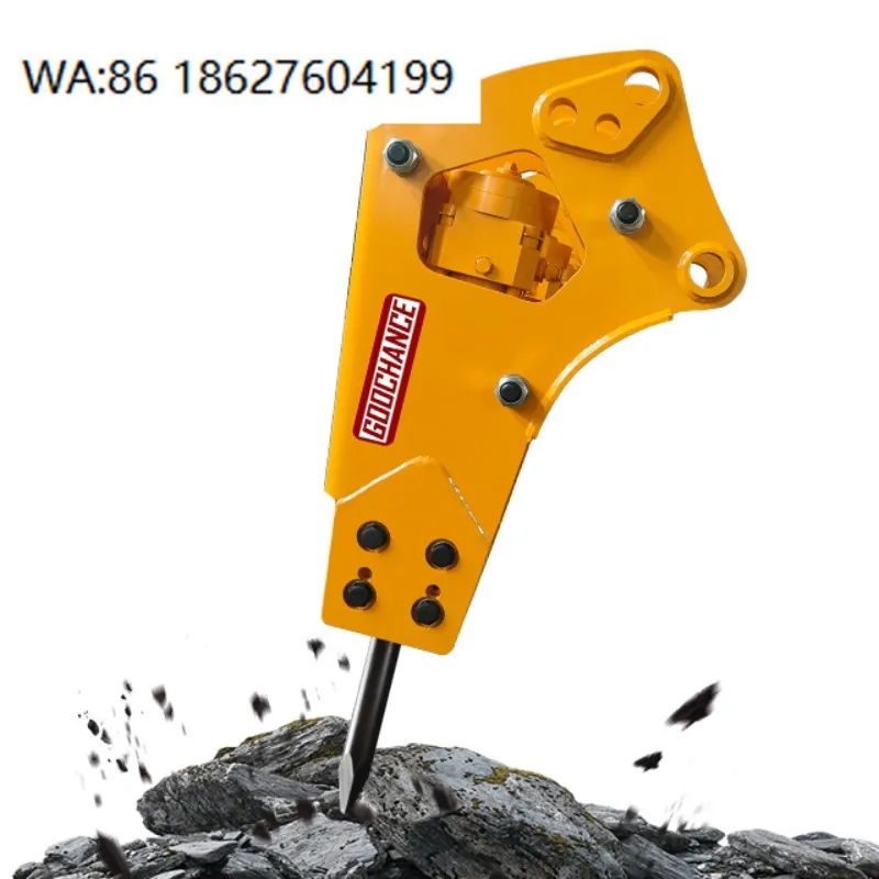 Yantai New Condition Pure Hydraulic MTB MSB Membrane Type Hydraulic Hammer Rock Breaker Jack Hammer for Mini Backhoe Excavator