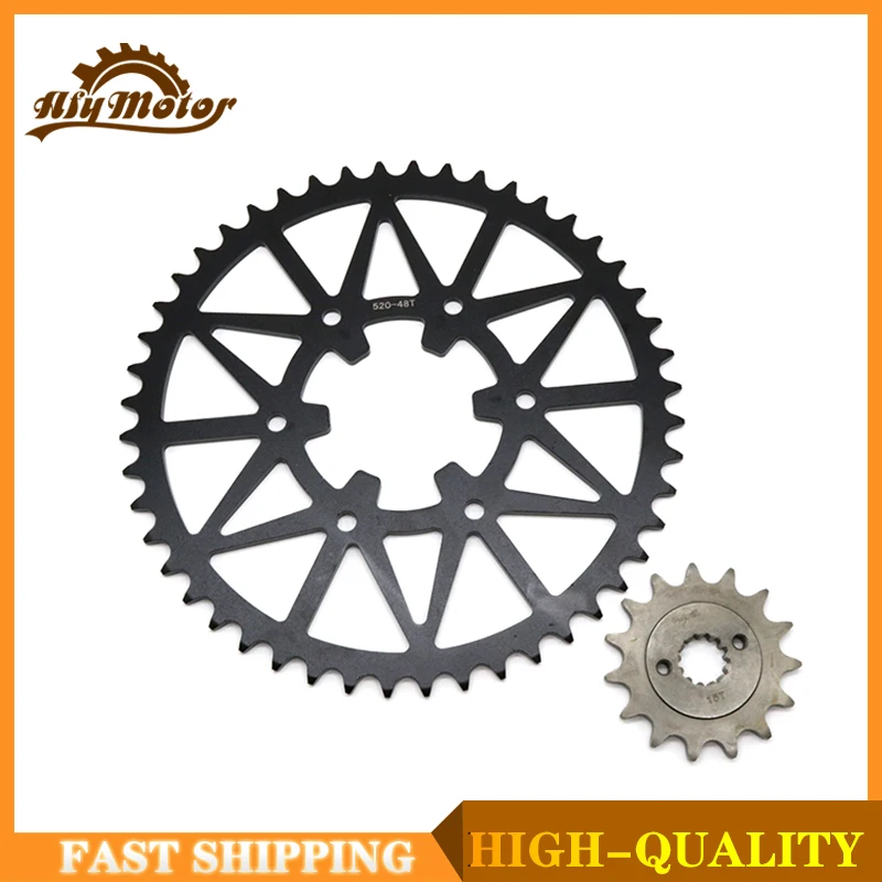 48T-15T-520 Motorcycle Front Rear Chian Sprocket For KTM DUKE 390 390 Duke 2013-2018 RC390 2014-2018 390 RC R 2018