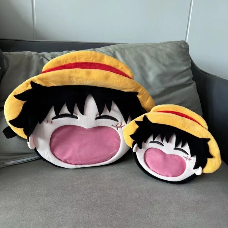 One Piece Luffy Animation Peripheral Creative Cartoon Cute Q Version Image Big Mouth Backpack Crossbody Bag Gift for Friends