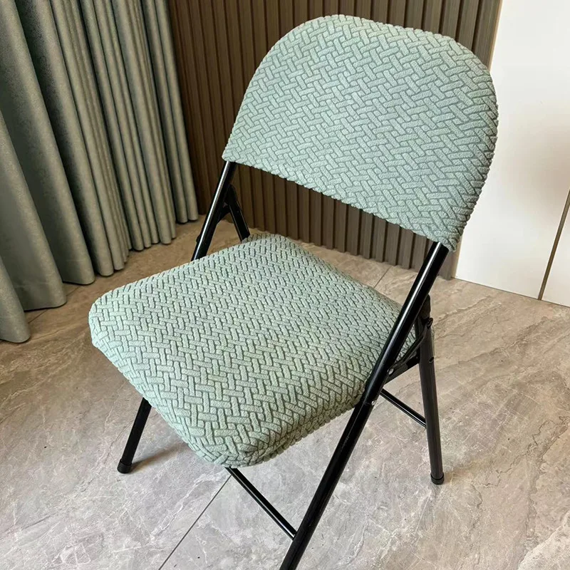 

1PC Elegant Home Folding Dining Soft Elastic Polyester Backrest Chair Cover - Stylish Office Computer Dustproof Chair