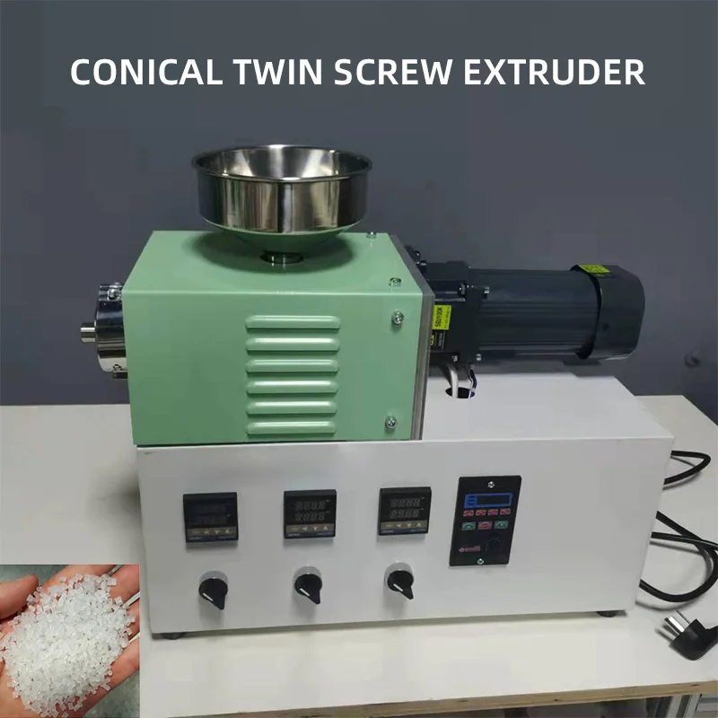 P21 Desktop Twin Screw Extruder Plastic Desktop Laboratorium Conische Twin-schroef Extruder Parallelle Desk-schaal Parallelle Extruder