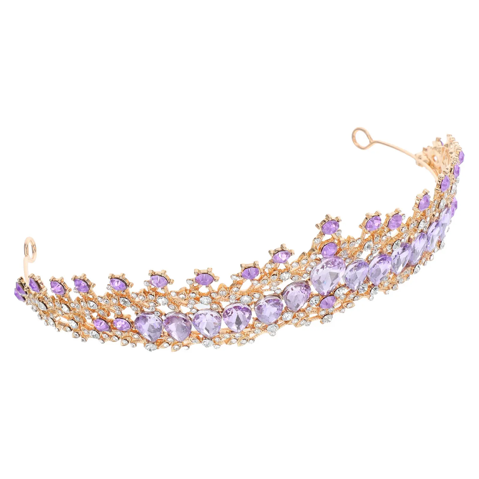 

Wedding Tiara for Women Rhinestone Crown Bridal Headpiece Elegant Lightweight Comfortable Adjustable Headdress for Wedding