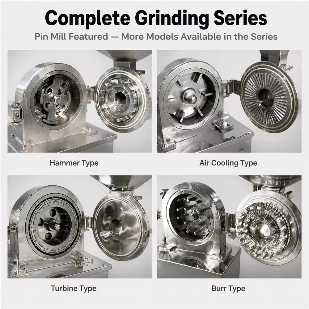 Grain Feed Grinding Machine Universal Pulverizer Industrial Powder Maker for Food Chemical Spice Herb