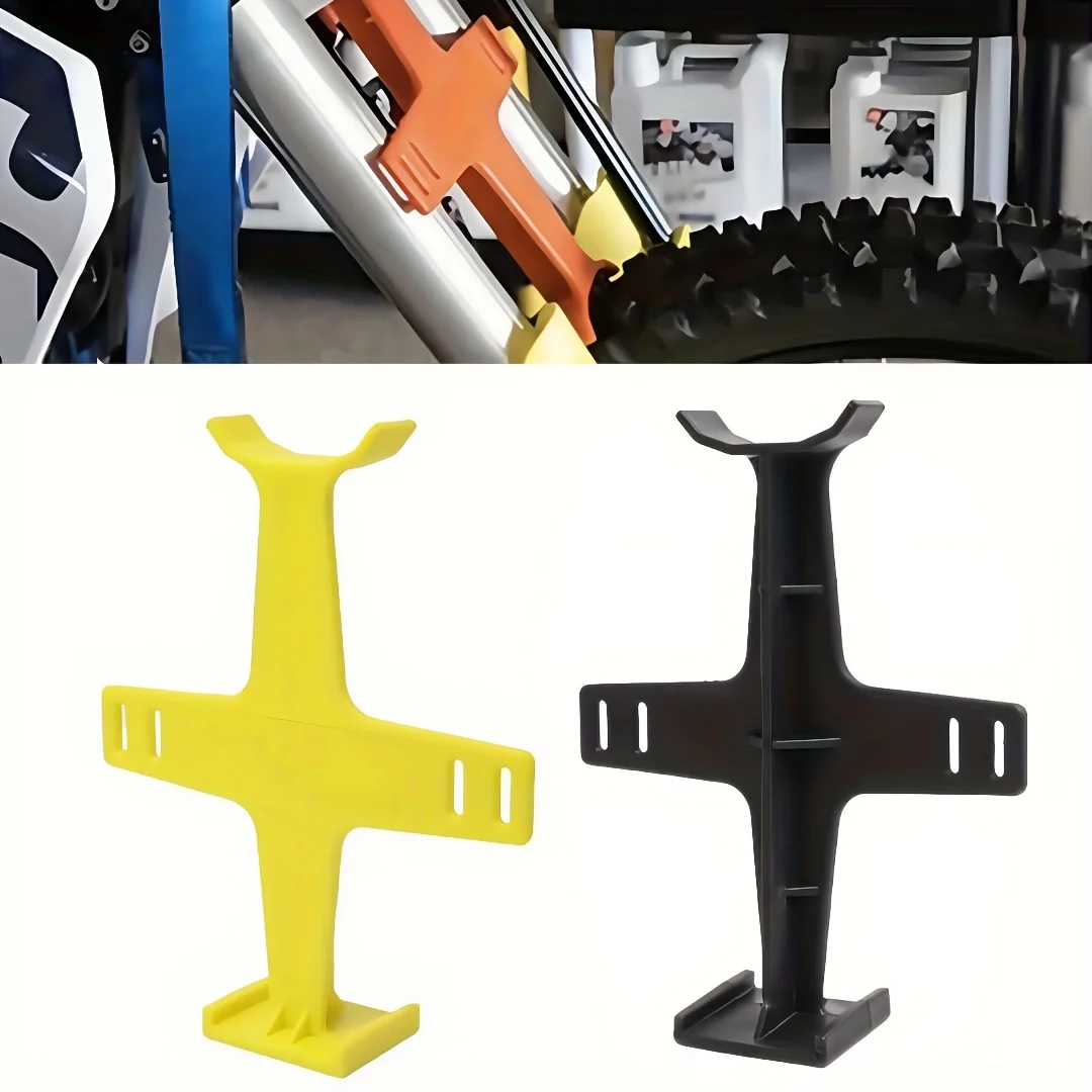 Motorcycle Fork Saver Universal 11 Inch Dirt Bike Fork Support Brace Front Suspension Guard Tie Down Transport Stand Protector